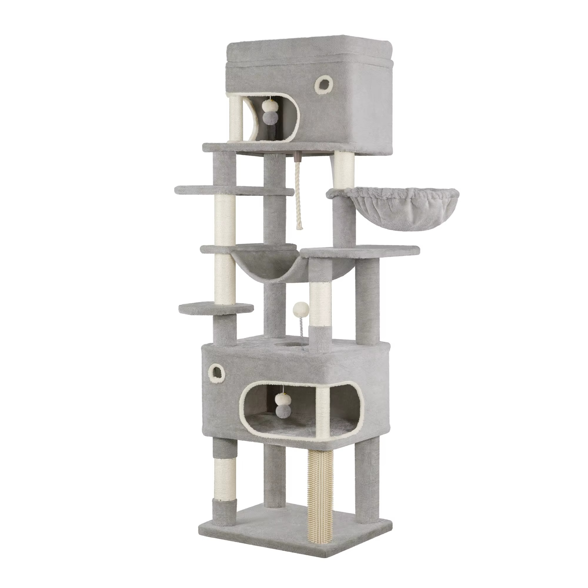 Arbre à Chat XXL 178 cm – 7 Niveaux Stable avec Niches & Griffoirs Sisal – Multi-Chats