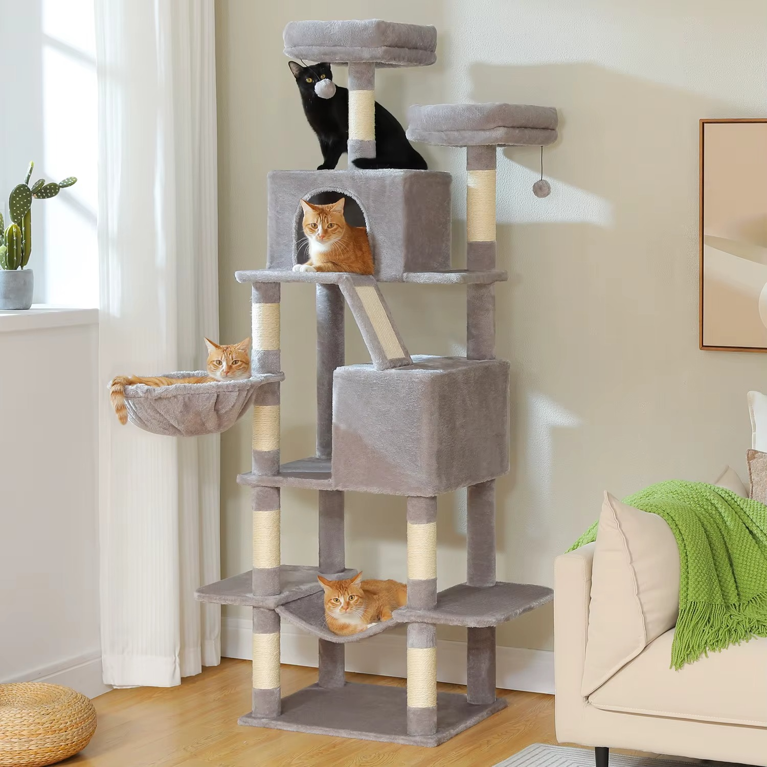 Arbre à Chat Stable Multiniveaux – Espace Jeu & Repos pour Chats d’Intérieur
