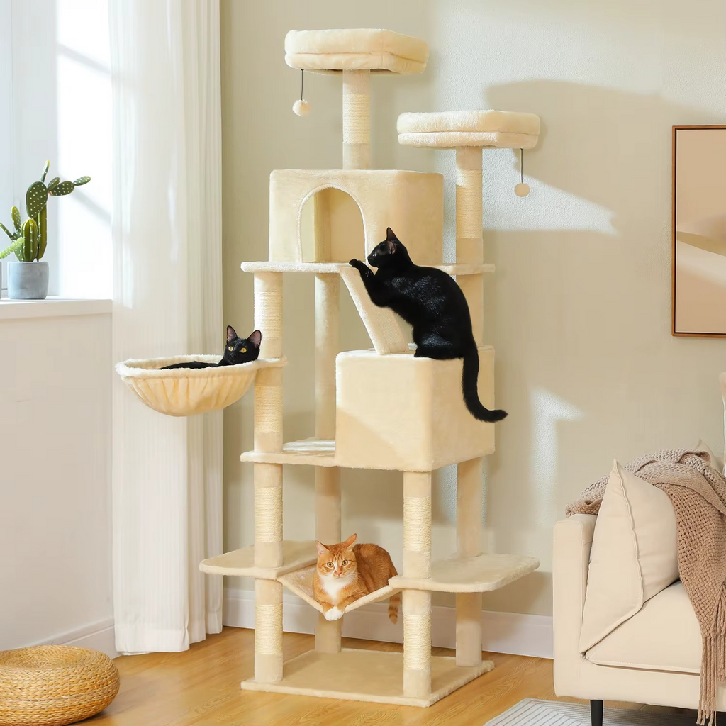 Arbre à Chat Stable Multiniveaux – Espace Jeu & Repos pour Chats d’Intérieur