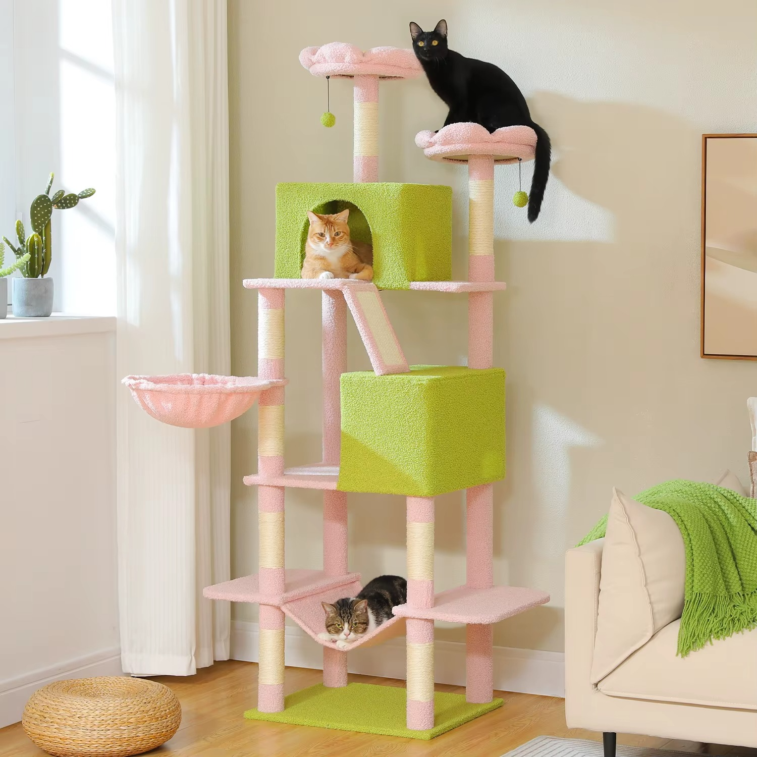 Arbre à Chat Stable Multiniveaux – Espace Jeu & Repos pour Chats d’Intérieur