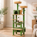 Arbre à Chat Géant XXL 184 cm – Tour 8 Niveaux Stable avec Hamac XL, Condos Spacieux et Griffoirs Sisal