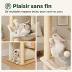 Arbre à Chat Sol Plafond – XXL, Stable et Multiniveaux