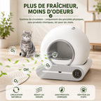 Litière Chat Autonettoyante - 65L
