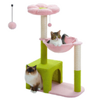 Arbre à Chat Compact 89 cm – 4 Niveaux avec Hamac & Niche – Idéal Petit Espace