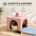 Petit Arbre à Chat avec Hamac 89 cm – Compact 4 Niveaux Stable avec Niche, Griffoirs Sisal et Perchoir